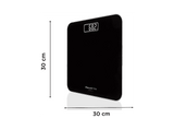 Báscula de baño - Rowenta Premiss 2.0 BS1800, Peso máximo 160 kg, Vidrio templado, Apagado automático, Pantalla LCD, Diseño plano,Negro