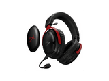 Auriculares gaming - HyperX Cloud III S, Audio espacial DTS®, Micrófono extraíble, Compatible PC, PS5, PS4, Nintendo Switch, Mac y móviles, Negro-Rojo