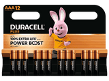 Pilas - Duracell Plus Powerboost, Tamaño AAA, 12 pilas