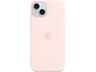 APPLE Funda de silicona con MagSafe para iPhone 15, Rosa claro