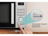 Microondas con grill - Candy CMW323GDS 011, 800 W, 5 niveles, Wi-Fi hOn, 23 l, Plata