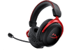 Auriculares gaming - HyperX Cloud III, Inalámbrico, Audio espacial DTS®, Compatible PS5, Nintendo Switch, Rojo