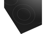 Placa vitrocerámica - Beko HIC 64402E, 4 zonas, Zona grande 21 cm, Control táctil, Doble zona, 58 cm, Negro