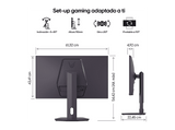 Monitor gaming - LG UltraGear™ 27G610A-B, 27 QHD, 200 Hz, 1ms, IPS, HDR10,Altura Ajustable, Morado Grisáceo