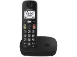 Teléfono - Panasonic KX-TGU110, Pantalla Retroiluminada, Botones Grandes, Compatible con Audífonos, Negro
