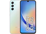 Móvil - Samsung Galaxy A34, Silver, 128 GB, 6 GB RAM, 6.6  FHD+, Mediatek Dimensity 1080 Octa-Core, 5000 mAh, Android 13