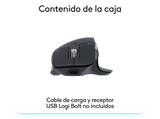Ratón inalámbrico - Logitech MX Master 3SE, Inalámbrico, 8000ppp, Bluetooth, Multidispositivo, Clics silenciosos, Carga rápida, Personalizable, Negro