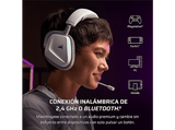 Auriculares gaming - Corsair VOID WIRELESS v2, Circumaurales, Conexión Inalámbrica de 2,4 GHz, Bluetooth, Dolby Atmos® Spatial Audio, Blanco