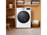 Secadora bomba de calor - LG RHX5009TLC, 9 kg, 12 programas, AI DUAL Inverter™, ThinQ™, Blanco