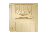 Accesorio - Fanattik DOOM Floppy Disk Limited Edition Imitation Gold Replica