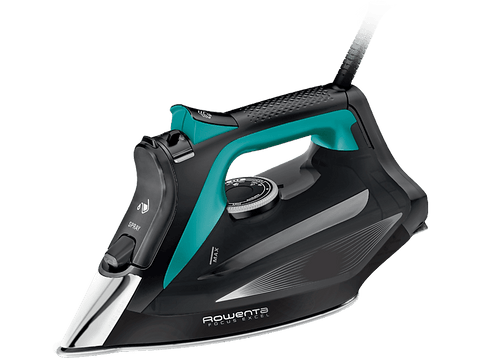 Plancha de vapor - Rowenta Focus Excel DW5326D1, 2700 W, 200 g/min, 0.3 L, Microsteam 400 HD Laser, Antigoteo, Antical, Vapor Vertical, Aguamarina