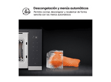 Microondas con grill integrable - LG MG7Z2593D, 900 W, 8 niveles, 25 l, Cristal negro