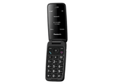 Móvil - Panasonic KX-TU410, Negro, 1000 mAh, Compatible con Audífonos, Pantalla TFT Color, Teclas Separas Gran Tamaño con Iluminación, Cámara 0.08MP