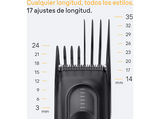 Cortapelos - Braun Series 5 HC5530, Memoria SafetyLock, 17 ajustes de longitud, 2 peines, 50 min autonomía , Negro