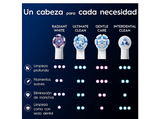 Recambio para cepillo dental - Oral-B iO Radiant White, Pack de 6 unidades, Cabezales para blanqueamiento, Blanco