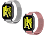 Pack Correas - Friendly License FRSWB107, Acero inoxidable, Compatible con Redmi Watch 5  active y 5 lite, Milanesa Plata y Rosa