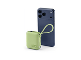 Powerbank - CellularLine Pocket, 10000 mAh, Carga rápida, 20 W, Hasta 72h de carga, USB C, Verde