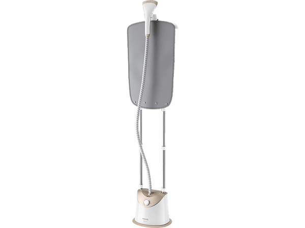 Plancha vertical - Philips GC488/60, 5 niveles de vapor, 1800 V,  Más potente 35 g /min, Soporte StyleMat, Blanco