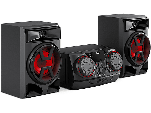 Microcadena - LG X BOOM CK43N, 300 W, CD, CD-R, CD-RW, 2x USB, Bluetooth, Negro