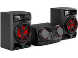 Microcadena - LG X BOOM CK43N, 300 W, CD, CD-R, CD-RW, 2x USB, Bluetooth, Negro