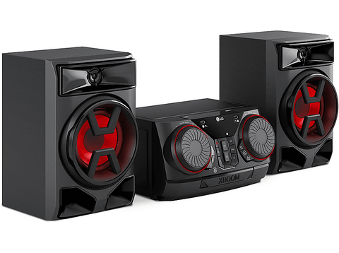 Microcadena - LG X BOOM CK43N, 300 W, CD, CD-R, CD-RW, 2x USB, Bluetooth, Negro