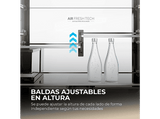 Frigorífico americano - Haier Horizon HCW99F18DIMB, No Frost, 182,5 cm, 630 l, Dispensador Agua y Hielo, Nutribank, Negro