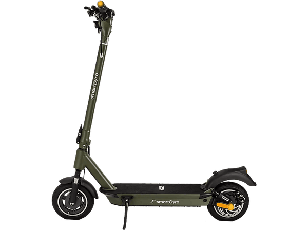 Patinete eléctrico - Smartgyro K2 Army, Potencia máx. 800W, Potencia nominal 500W, Carga máx. 120 kg, 13.000 mAh, 25 km/h, Verde