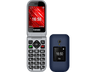 Móvil - Telefunken S460, 32 MB RAM, 1000 mAh, 2G, Tarjeta SD, Teclas extra grandes, Botón SOS, Azul