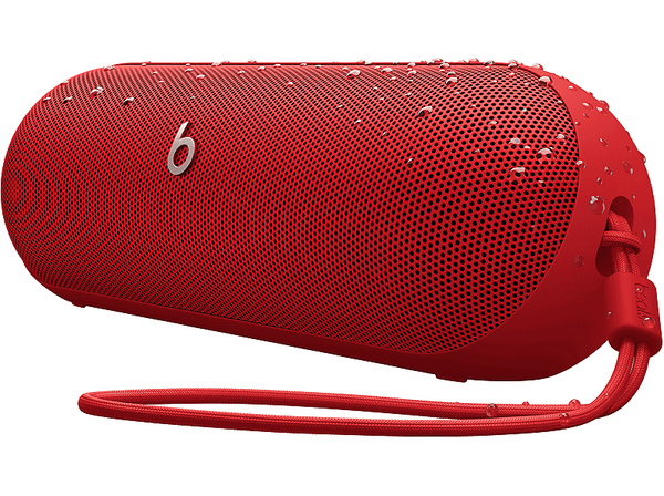 Apple Beats Pill, Altavoz Bluetooth inalámbrico, Cargador portátil USB-C, Hasta 24 horas de batería, IP67, Apple y Android, micrófono, Rojo llama