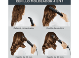 Moldeador - Rowenta Express Style CF6330F0, 4 en 1, Revestimiento cerámico, Negro