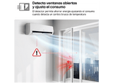 Aire acondicionado Split 1 x 1 - LG PLUSWF12Z.SET, 3010 fg/h, Wi-Fi, kW Manager, Gold Fin™ Blanco
