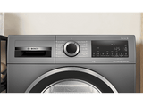 Secadora bomba de calor - Bosch WQG245DRES, 9 kg, 14 Programas, AutoDry, Función antiarrugas,  Gris-hierro fundido