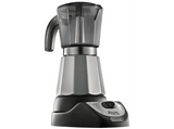 Cafetera tradicional - De Longhi MKM 6 ALICIA, Hasta 6 tazas, Tapa transparente, Transparente