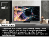 TV Mini LED 65 - TCL 65C845, QLED 4K, Quad Core, Smart TV, DVB-T2, Google TV, Game Master, Negro