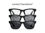 Gafas IA - Ray-Ban Meta Wayfarer (Gen 2), Negro mate, Lentes Transitions® en gris, Talla estándar