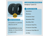 Accesorio patinete eléctrico - smartGyro DualGrip 1, Pack de Dos Cubiertas, Para Speedway, Rockway, Crossover y versiones PRO, Negro