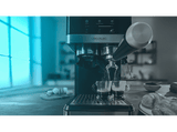 Cafetera express - Cecotec Power Espresso 20 Grind, 20 bar, 1350W, 1.7 l, 2 tazas, Molienda ajustable, Thermoblock, Pantalla táctil, Negro