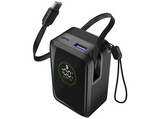 Powerbank - CellularLine Roller, 10000 mAh, Carga rápida, 45 W, 72 horas, USB-C, USAB-A, Negro