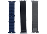 Pack Correas - Friendly License Fancy Mix, Apple Watch 42/44/45 mm , Negro, Verde, Azul marino