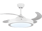 Ventilador de techo con luz - ok. OCF 105424 ES, 36 W, 6 velocidades, 4 aspas, Blanco