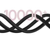 Cable USB - Baseus Dura, USB a USB-C, 100 cm, 60W, Carga rápida, Ultrarresistente, Negro y Rojo