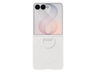 Funda - Samsung, Para Samsung Galaxy Z Flip8, De Silicona con anillo, Magnética, Crema