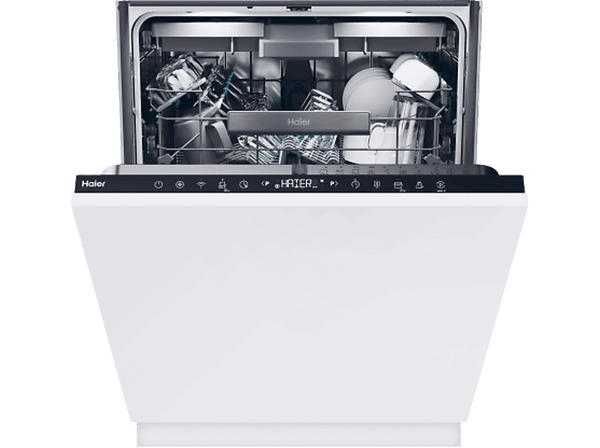 Lavavajillas integrable - Haier Washlens Plus XI 6B0S3FSB, 16 servicios, 10 programas, 60 cm, Wi-Fi + Bluetooth, Blanco