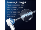 Centro de higiene dental - Oral-B Irrigador + Cepillo de dientes eléctrico Pro 1, 5 modos, Tecnologia 3D, Blanco