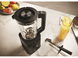 Batidora de vaso - Haier I-Master Series 5 HBL5B2 011, 1200W, 1.7 l, 6 cuchillas, Jarra Personal de 0.6 L, 5 Velocidades, Limpieza automática, Negro