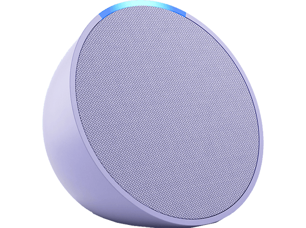 Altavoz inteligente - Amazon Echo Pop, Bluetooth con Alexa de sonido potente y compacto, Lavanda