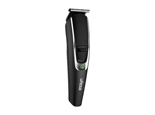 Afeitadora corporal - Ufesa Sunset, Recortador facial para nariz y orejas, 4 Peines, Peine ajustable de 3-10 mm, 120 min Autonomía, Negro