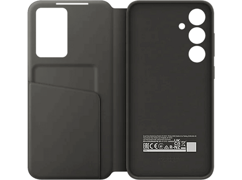 Funda - Samsung Wallet  EF-ZS721CBEGWW, Compatible con Galaxy S24 FE, Ranura para Tarjeta, Cobertura Tapa de Libro, Negro