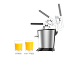 Exprimidor - Taurus Easy Press 1000 Legend SQ1000X, 0,65 l, 1000 W, Antigoteo, Acero inoxidable, Libre de BPA, Plateado