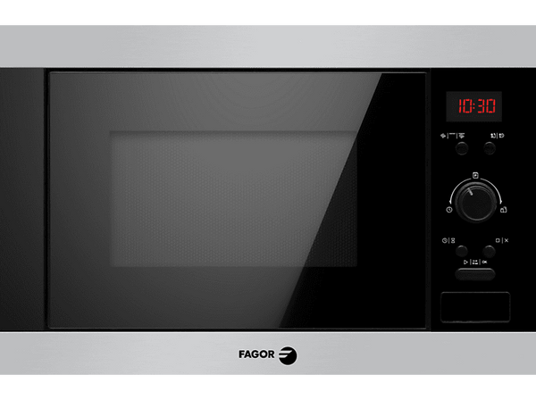 Microondas integrable - Fagor 3MWB-25BEGX, 900 W, 5 niveles, 25 litros, Comienzo Rápido, Negro